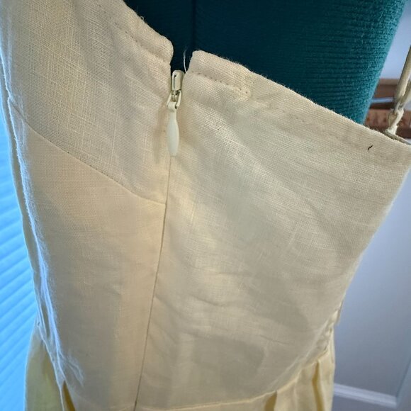 Quince 100% European Linen Slip Dress – Soft Yellow – Size Large – NWT - Picture 6 of 7
